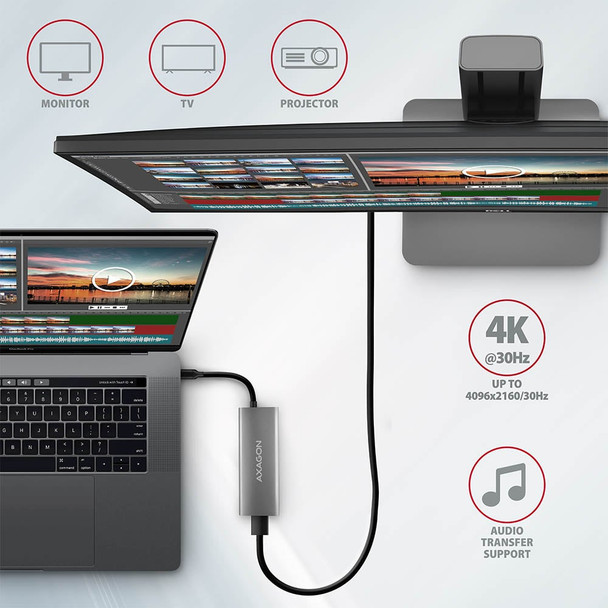 AXAGON Speedster USB-C Docking Station 10Gbps 4K HDMI 100W PD - HMC-5G2 – image 6