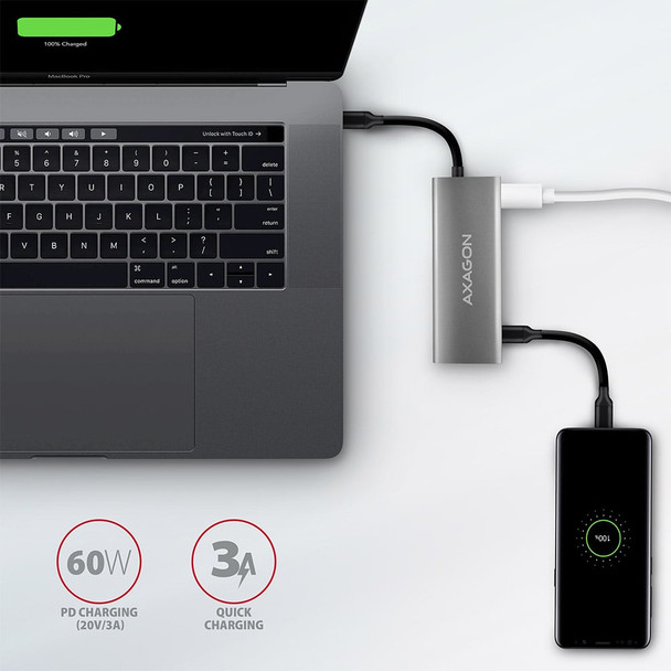 AXAGON Speedster USB-C Docking Station 10Gbps 4K HDMI 100W PD - HMC-5G2 – image 7