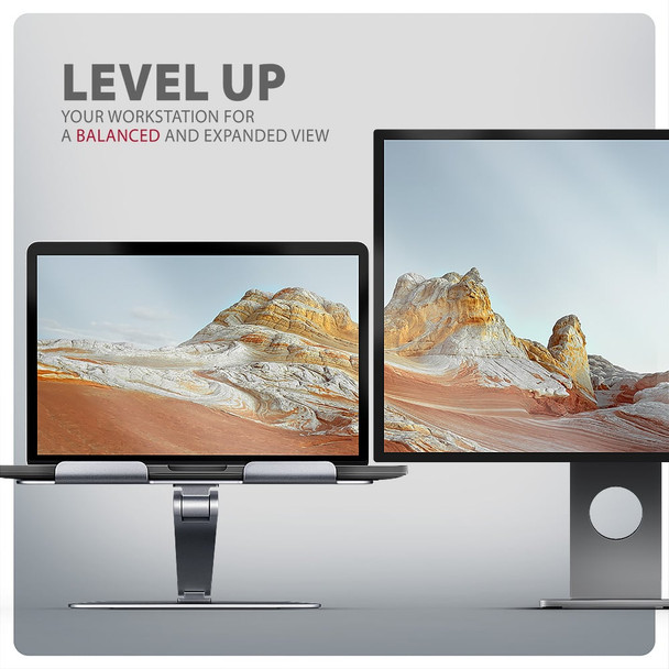 AXAGON Height Adjustable Laptop and Tablet Stand 10" to 17.3" Grey Aluminium - STND-LQ – image 8