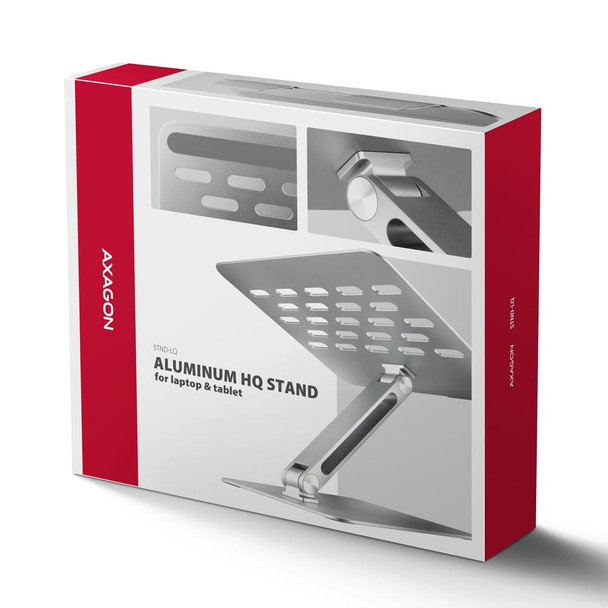AXAGON Height Adjustable Laptop and Tablet Stand 10" to 17.3" Grey Aluminium - STND-LQ – image 11