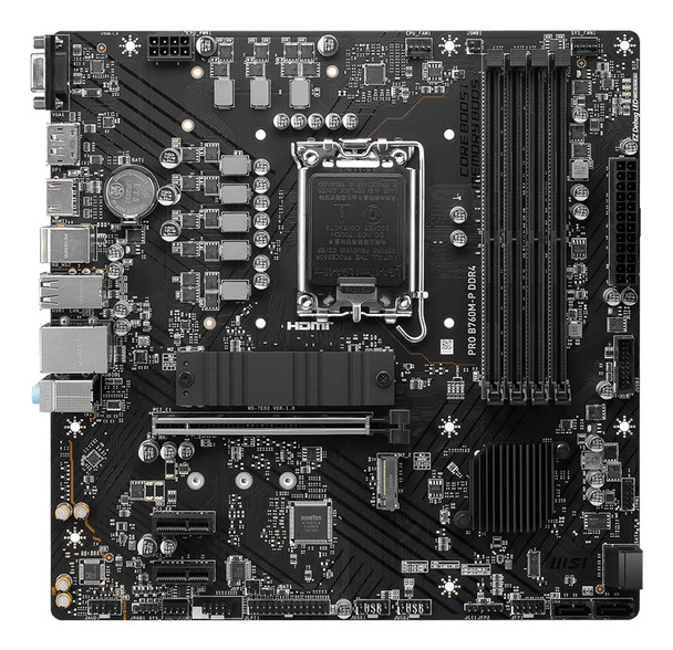 MSI PRO B760M-P DDR4 Intel LGA1700 Micro ATX Motherboard PCIe 4.0 M.2 USB-C – image 2