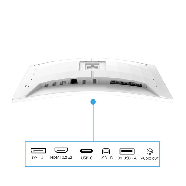 Philips 34M2C5601QA/00 34" 3440 x 1440 200Hz Fast VA White Monitor - 34M2C5601QA/00 – image 4