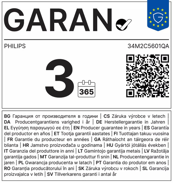 Philips 34M2C5601QA/00 34" 3440 x 1440 200Hz Fast VA White Monitor - 34M2C5601QA/00 – image 12