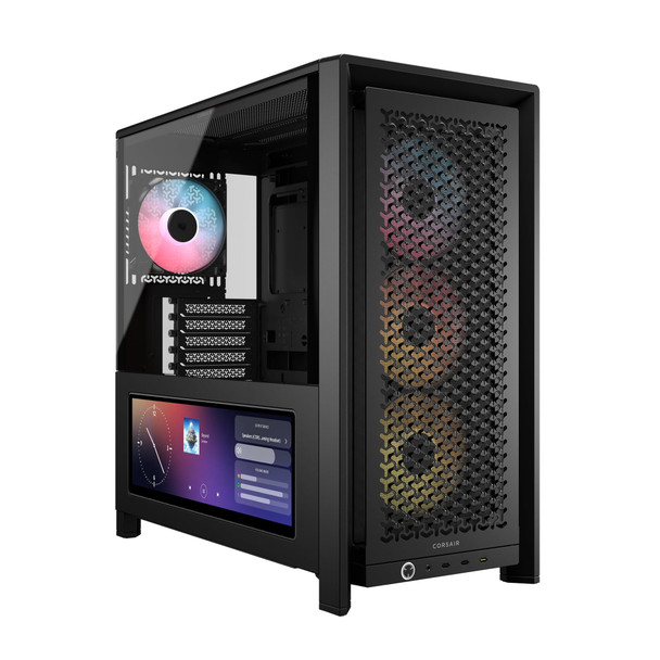 Corsair Frame 4000D Mid-Tower ATX Case with 14.5" LCD & 4x ARGB Fans - CC-9011326-WW