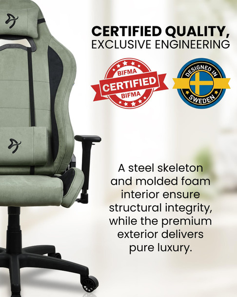 Arozzi Torretta SuperSoft Forest Gaming Chair, Microfiber, 3D Armrests, 120kg - TORRETTA-SPSF-FST – image 4