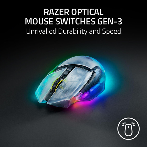 Razer Basilisk V3 Pro 35K Wireless Gaming Mouse 35K DPI Phantom White - RZ01-05240400-R3G1 – image 7
