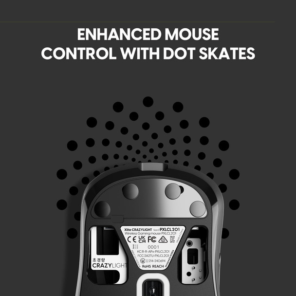 Pulsar Xlite Crazylight Medium Wireless Gaming Mouse, 44g, 32000 DPI, Black - PXLCL201 – image 7