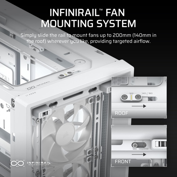 CORSAIR FRAME 4000D RS Mid-Tower ATX PC Case White - CC-9011313-WW – image 5
