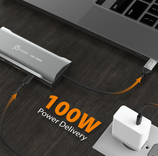 J5CREATE 4K60 Elite USB-C Triple-Monitor Mini Dock - JCD397-N – image 8