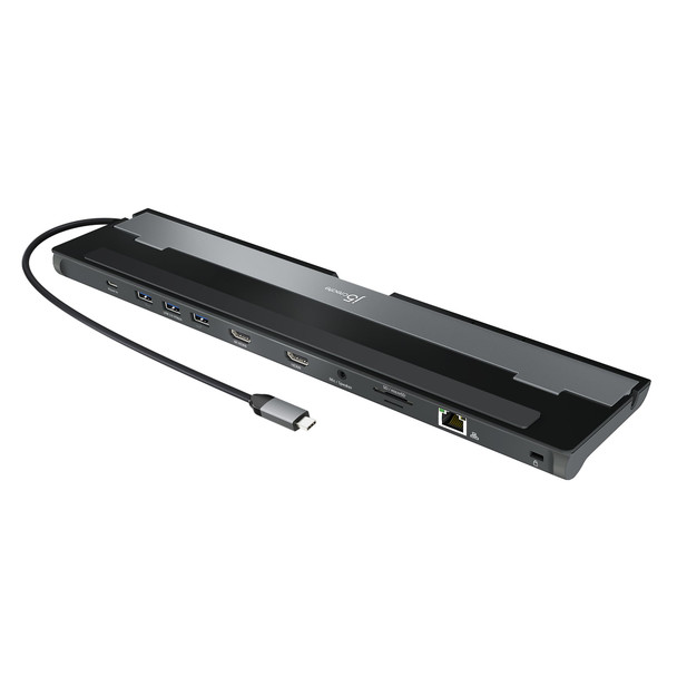 J5CREATE USB-C Dual HDMI Docking Station with 100W Power Delivery - JCD542-N