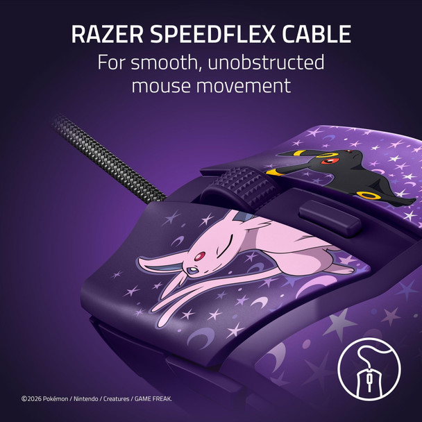 Razer Cobra Espeon & Umbreon Edition Wired Gaming Mouse, 8500 DPI, 58g, RGB - RZ01-04650800-RUEA – image 6