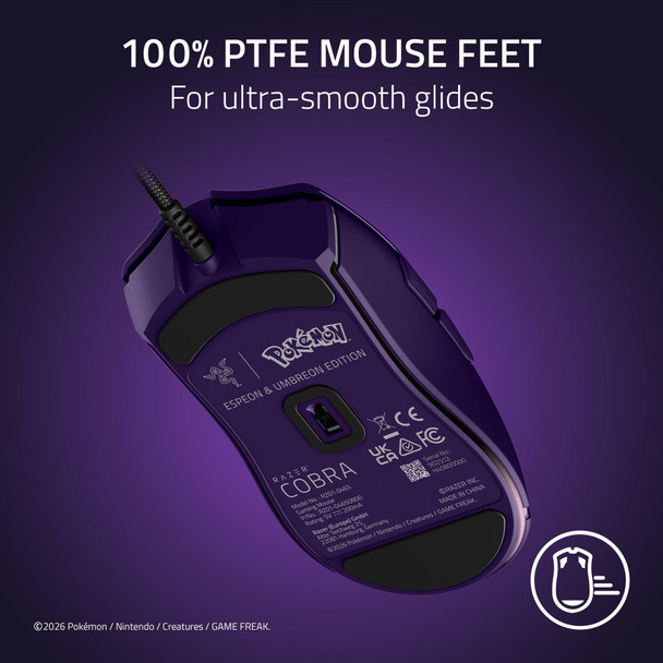 Razer Cobra Espeon & Umbreon Edition Wired Gaming Mouse, 8500 DPI, 58g, RGB - RZ01-04650800-RUEA – image 7