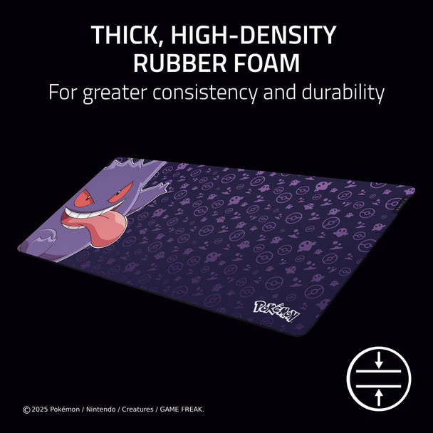 Razer Gigantus V2 XXL Pokémon Gengar - Soft gaming mouse mat for speed and control - Textured micro-weave surface - Thick rubber foam - Anti-slip base - 940 x 410 x 3mm | Pokémon Gengar – image 3