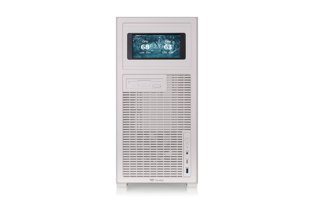 Thermaltake Retro 360 TG Mid Tower ATX PC Case, Retro Style Front panel and a Tempered Glass Side panel , and supports up to a 360mm AIO for maximum cooling efficiency, Beige – image 5