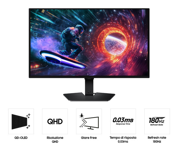 Samsung Odyssey OLED G5 27" QHD 180Hz 0.03ms Gaming Monitor Flat 1440p HDMI DP – image 4
