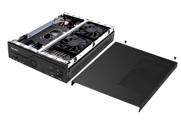 Shuttle Slim PC DH610 , S1700, 1x HDMI, 2x DP , 1x 2.5", 2x M.2, 2x LAN (Intel 1G + 2.5G), 2x COM, 24/7 permanent operation, incl. VESA – image 6