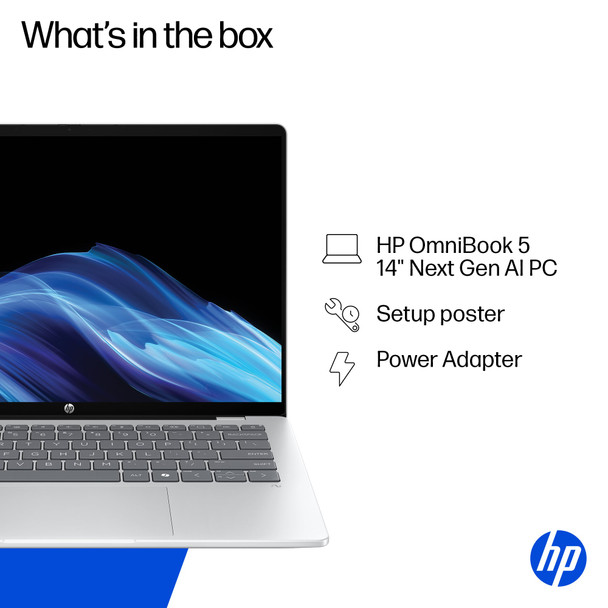 HP OmniBook 5 AI 14" Laptop Snapdragon X1 16GB RAM 512GB SSD Windows 11 Home - Very Good Refurbished – image 7