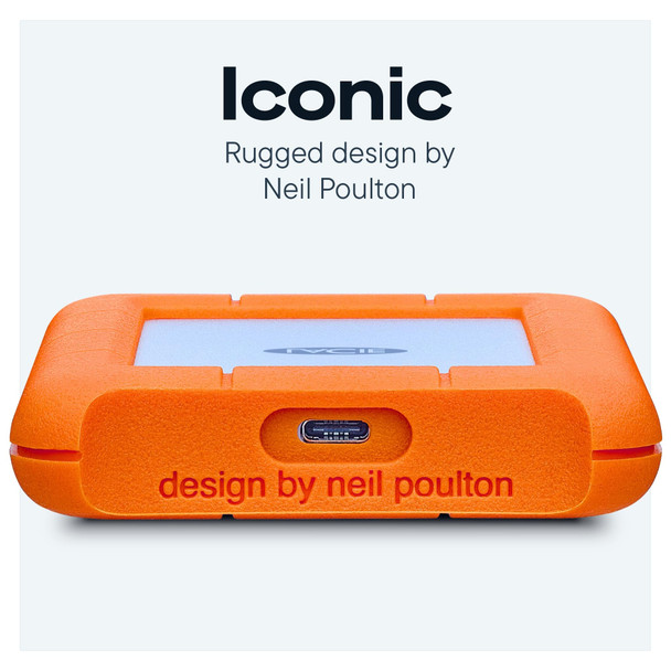 LaCie Rugged 5TB External Hard Drive HDD USB-C Portable Storage for Mac & PC – image 8