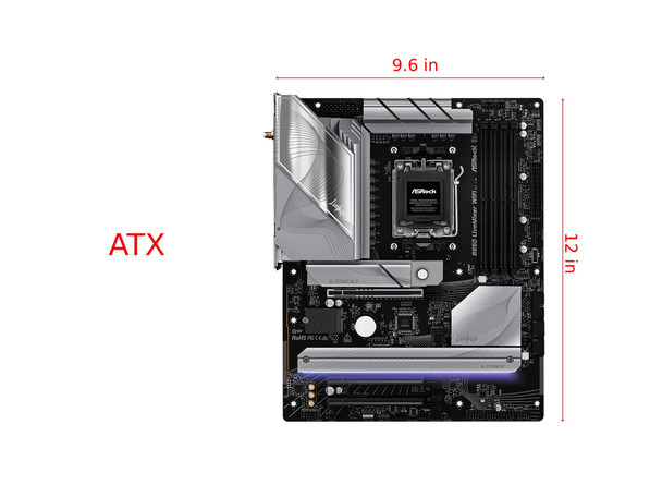 ASRock AMD B850 LiveMixer WiFi 7 AM5 ATX Motherboard DDR5 PCIe 5 2.5G LAN Gaming – image 2