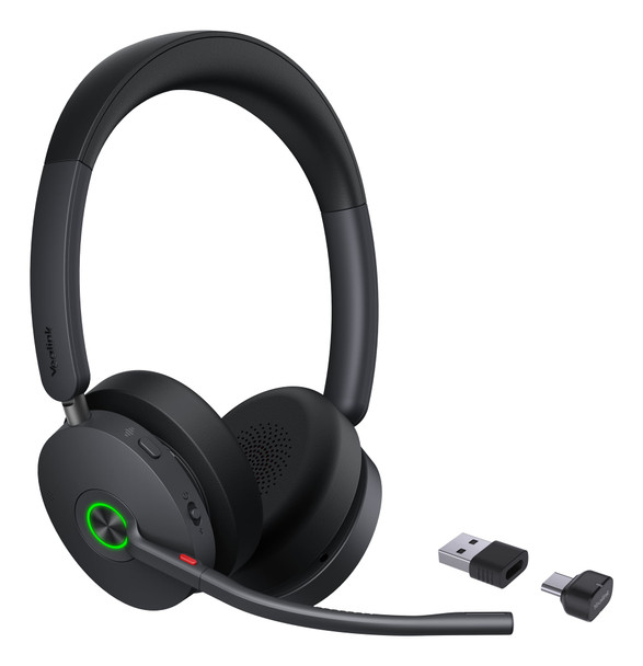 Yealink BH74 UC Wireless Bluetooth Headset, Hybrid ANC, 4 Mics, 32h Talk Time, USB-C/A Dongle - 1208680