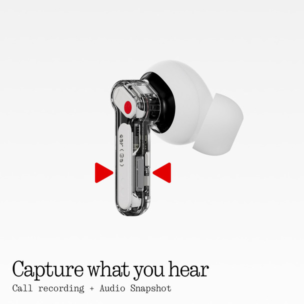 Nothing Ear (3a) Wireless Earbuds, 45dB ANC, 12mm Driver, Hi-Res Audio, Bluetooth 6.0, Black - A10600165 – image 4
