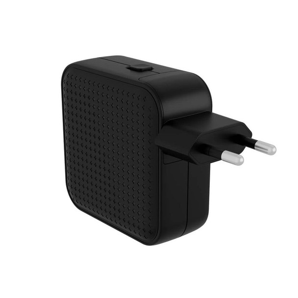HyperJuice 70W USB-C GaN Travel Charger, 3x USB-C + 1x USB-A, Black - HJ1003BKWWGL