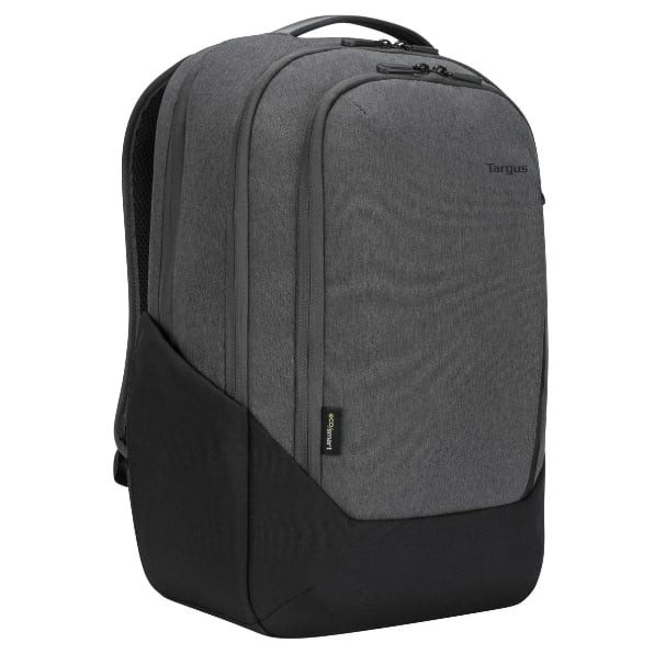 Targus Cypress Hero EcoSmart Laptop Backpack, Fits 15.6" Laptops, Recycled Fabric, Grey - TBB58602GL