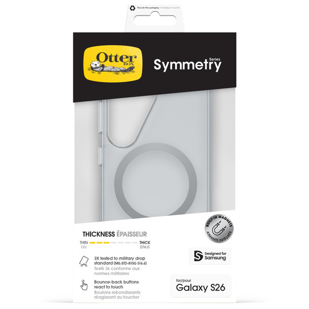 OtterBox Symmetry Series Clear Case with Magnets for Samsung Galaxy S26, Clear - 77-99970 – image 5