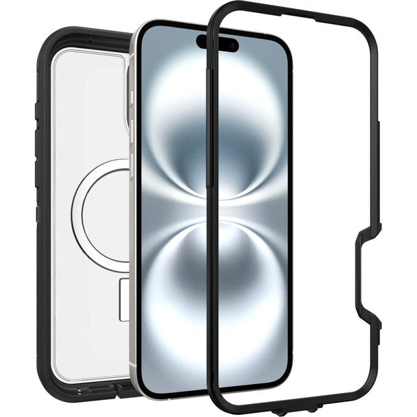 OtterBox Defender XT MagSafe Case for iPhone 16 Plus, Clear/Black, Rugged Drop Protection - 77-96044 – image 4