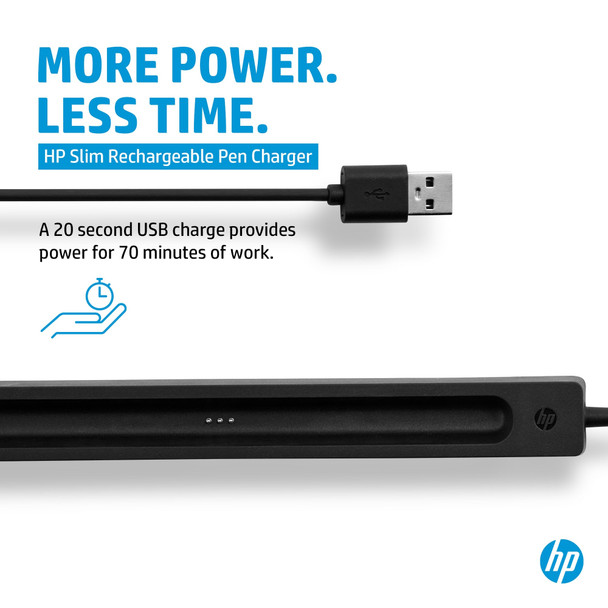 HP Slim Rechargeable Pen USB Charger, Black, 0.15m Cable - 4X491AA#AC3 – image 8