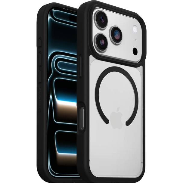OtterBox React Series MagSafe Case for iPhone 18 Pro/17 Pro, Clear/Black - 77-98631