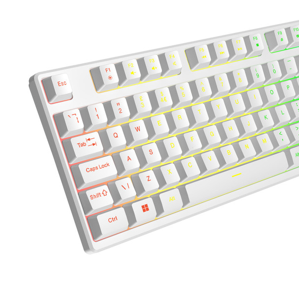 VIDA Rebel 2-in-1 USB Gaming Keyboard and Mouse Kit, RGB, UK Layout, 7200 DPI, White - REBEL2IN1-WHT – image 5