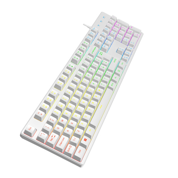 VIDA Rebel 2-in-1 USB Gaming Keyboard and Mouse Kit, RGB, UK Layout, 7200 DPI, White - REBEL2IN1-WHT – image 9