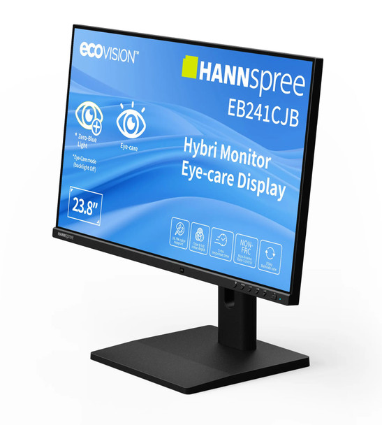 Hannspree Hybri EB241CJB 23.8" Full HD Paper-Like Monitor, 75Hz, USB-C 65W PD, Height Adjustable - EB241CJB – image 2
