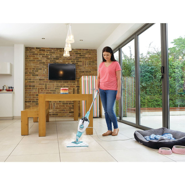 BLACK+DECKER 1600W Corded Steam Mop with Detachable Steamer, STEAMITT Glove, 14 Accessories - BHSM1610DSM-GB – image 5