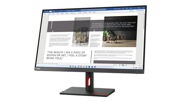Lenovo ThinkVision S27i-30 27" Full HD IPS Monitor, 100Hz, 4ms, 2x HDMI, VGA, Storm Grey - 63DFKAT4UK – image 2