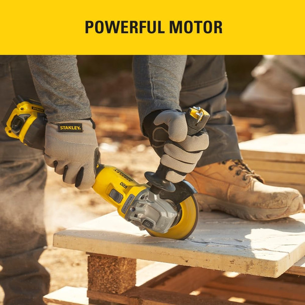 STANLEY FATMAX V20 18V Cordless Brushless 125mm Angle Grinder, Body Only - SFMCG710B-XJ – image 2