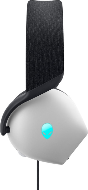 Alienware AW520H Wired Gaming Headset, 40mm Drivers, Boom Mic, 3.5mm + USB, RGB Lighting, White - AW520H-W-DEAM – image 3