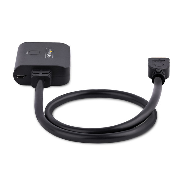StarTech.com 2-Port HDMI 2.0 Splitter, 1 In 2 Out, 4K 60Hz, HDR, HDCP 2.2, 50cm Built-in Cable - HDMISPLIT4K60UP – image 4