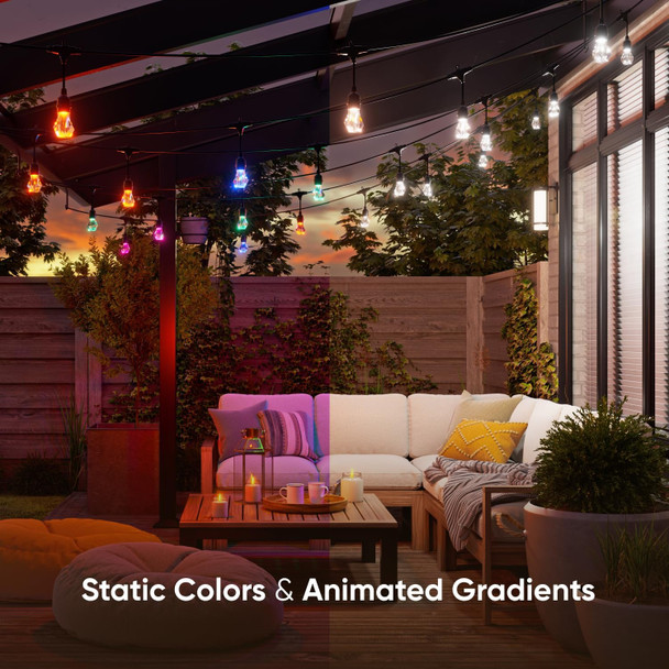Nanoleaf Matter Essentials Outdoor String Lights Expansion Pack, 15m, 20 RGBICW Bulbs, IP65 - NF084E00-20SLO – image 2