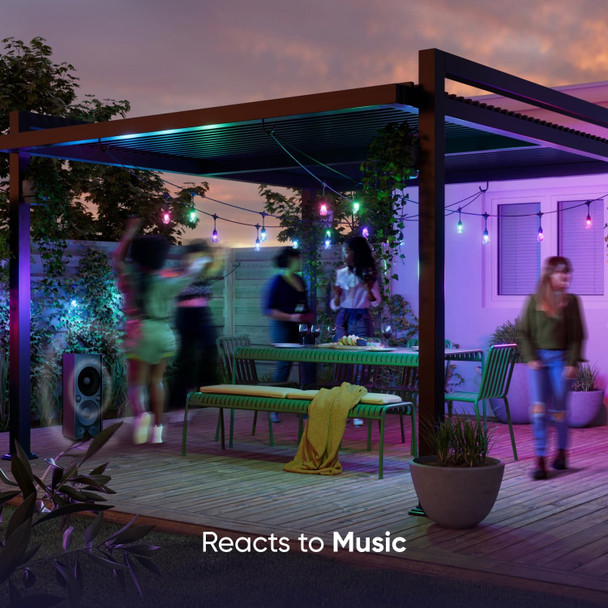 Nanoleaf Matter Essentials Outdoor String Lights Expansion Pack, 15m, 20 RGBICW Bulbs, IP65 - NF084E00-20SLO – image 6