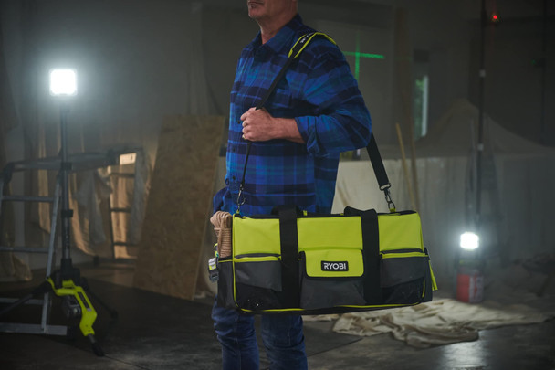 RYOBI Large Tool Bag, 16 Pockets, Hard Base, Padded Shoulder Strap, Black - RSSLTB1 – image 2