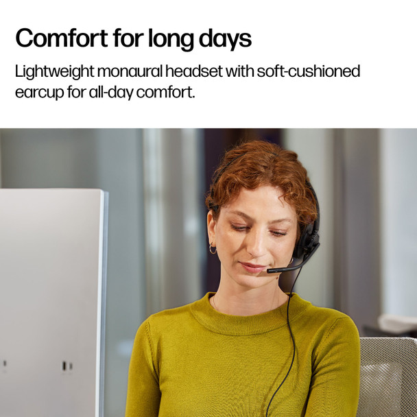 Poly Mission 415 Mono USB Wired Headset, Noise-Cancelling Mic, USB-C with USB-A Adapter - C01B2AA#AC3 – image 11