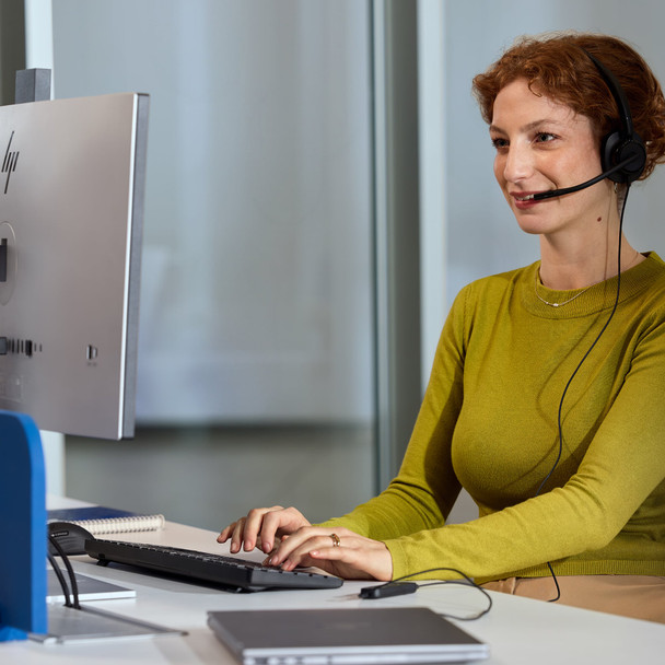 Poly Mission 415 Mono USB Wired Headset, Noise-Cancelling Mic, USB-C with USB-A Adapter - C01B2AA#AC3 – image 12