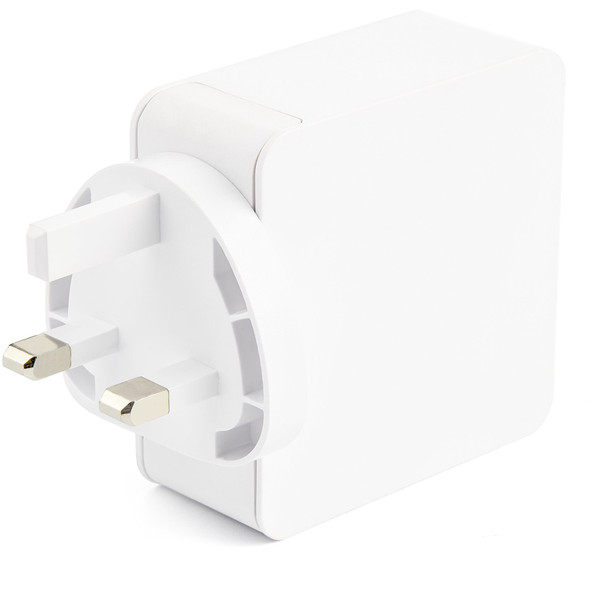 StarTech.com 60W USB-C PD Wall Charger with 2m USB-C Cable, UK Plug, White - WCH1CUK – image 2