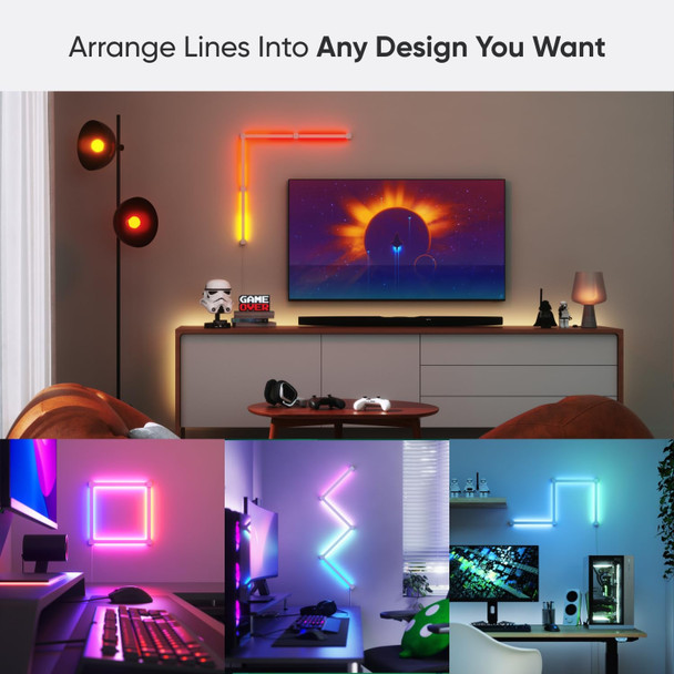 Nanoleaf Lines 90 Degrees Expansion Pack, 3 Smart Light Bars, RGBW, Wi-Fi - NL59E00-3SN00 – image 3