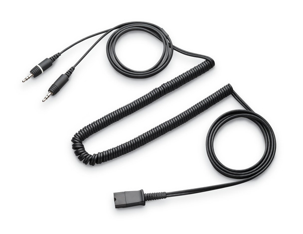 Poly Stereo Cable, Dual 3.5mm to QD Connector - A24ZKAA