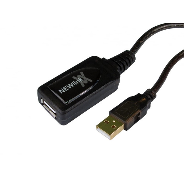 Cables Direct 20m USB 2.0 Active Repeater Cable, USB-A Male to Female - USB2-REP20
