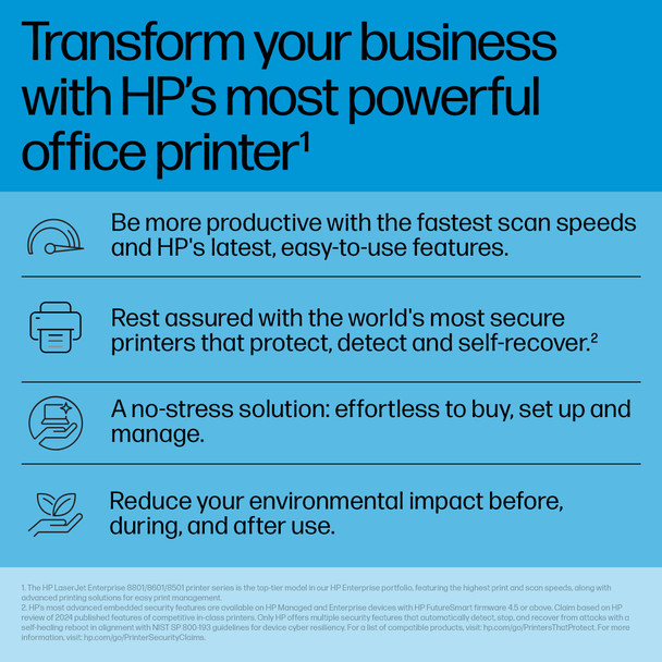 HP LaserJet Enterprise 8601dn A3 Mono Laser Multifunction Printer, 70ppm, Duplex, Ethernet - 9S186A#B19 – image 12