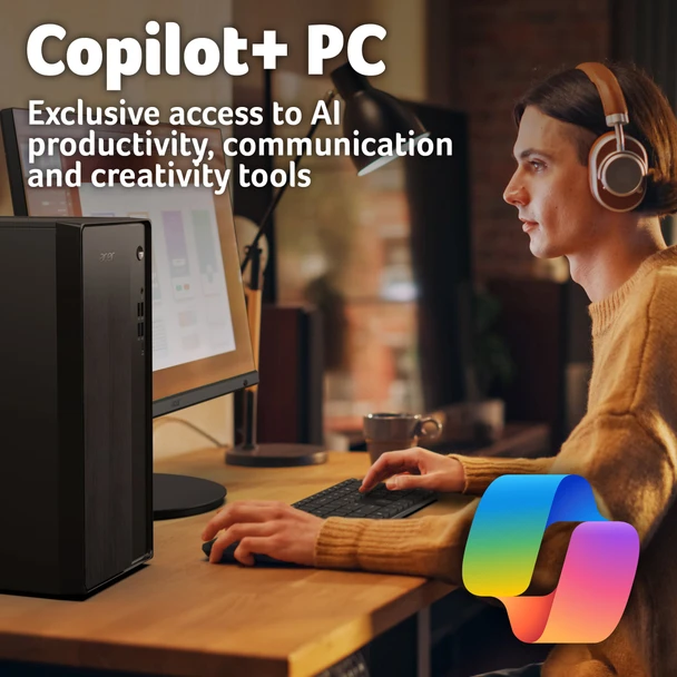 Acer Aspire TC102 Desktop PC, AMD Ryzen 5 340, 16GB RAM, 512GB SSD, Wi-Fi 7, Windows 11 Home - DT.BU0EK.001 – image 9